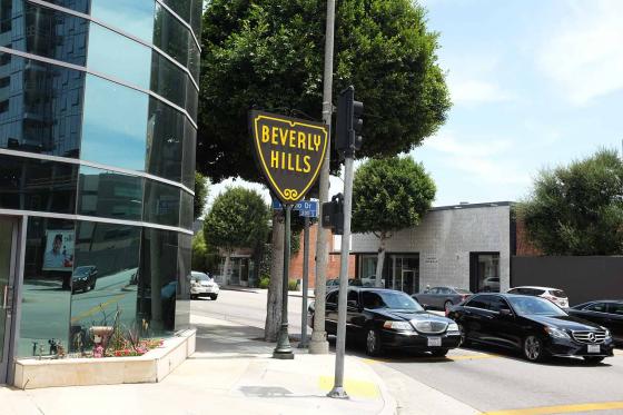 Вывеска Beverly Hills в Лос-Анджелесе