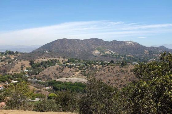 Вид на Лос-Анджелес с Голивудской горы 