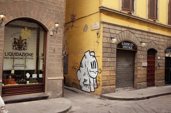 Граффити на улицах города Флоренция 
