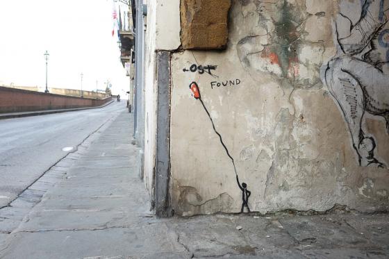 Стрит-арт на улицах города Флоренция