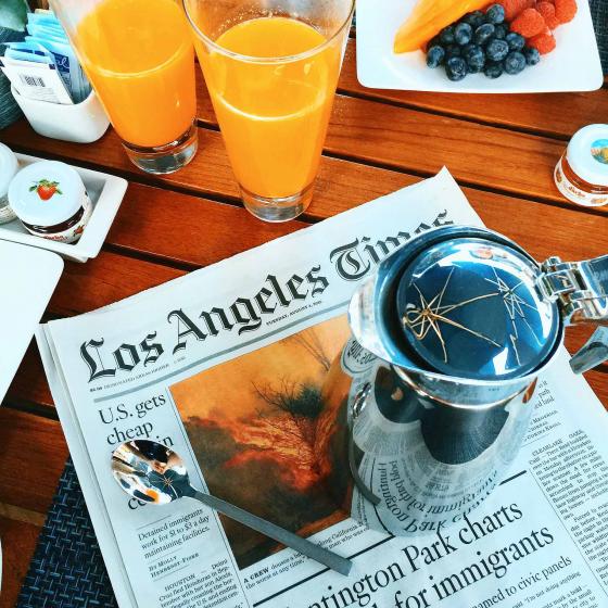 Газета Los Angles Times фото раскладки by Evgeny Fist 