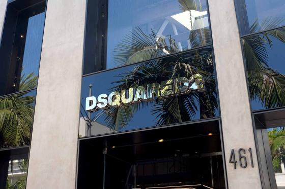 Магазин Dsquared в Лос-Анджелесе в Америке