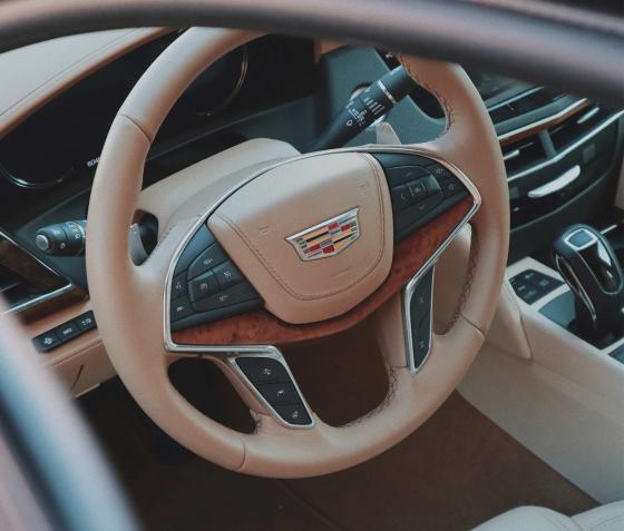 Руль и сидение водителя в Cadillac CT6 2019 