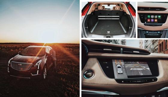 Cadillac XT5 фото багажника и мультимедиа